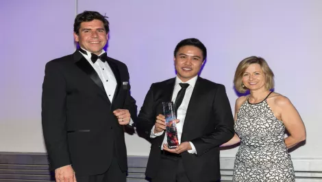 Australian distributor of the year dicker data matt codrington lenovo tony trinh dicker data margrith appleby lenovo