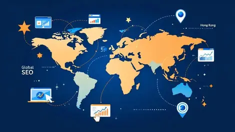 World map us hong kong global seo growth arrows analytics